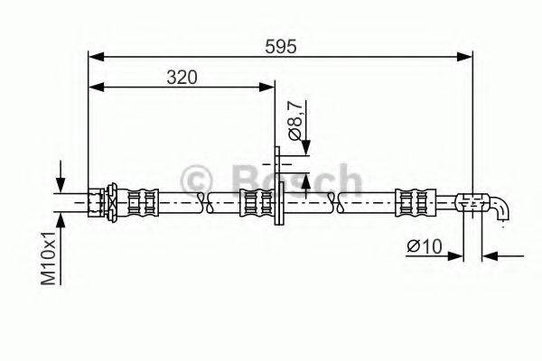 BOSCH 1987476257 Гальмівний шланг