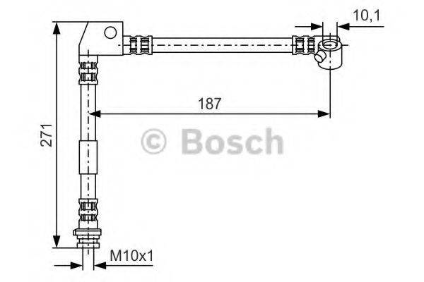 BOSCH 1987476658 Гальмівний шланг