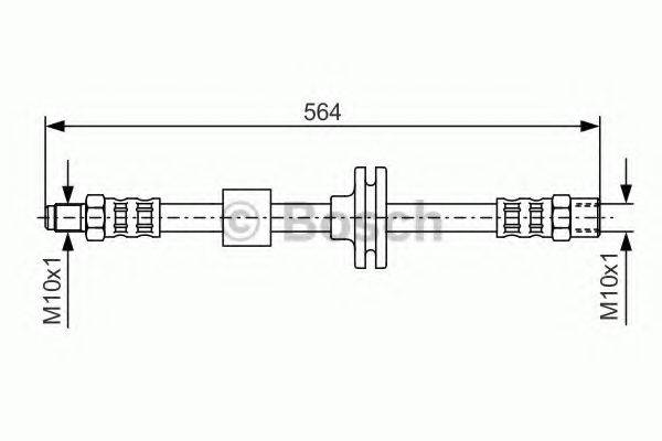 BOSCH 1987476752 Гальмівний шланг