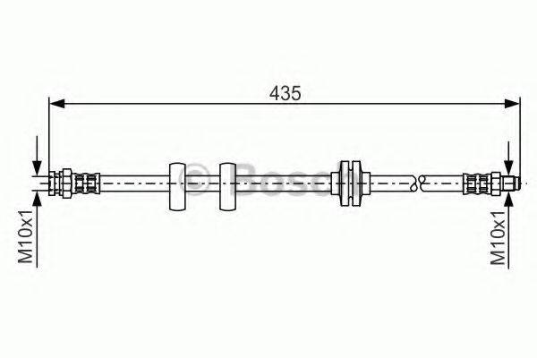 BOSCH 1987476788 Гальмівний шланг
