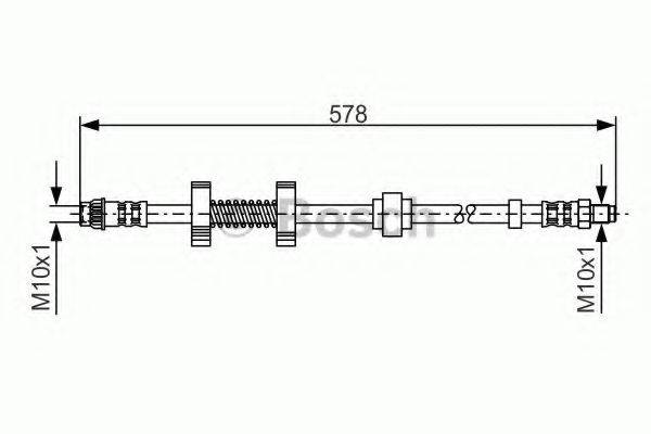 BOSCH 1987476796 Гальмівний шланг