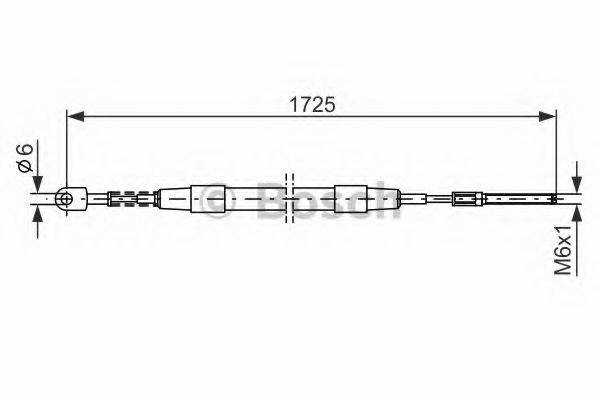 BOSCH 1987477065 Трос, стоянкова гальмівна система