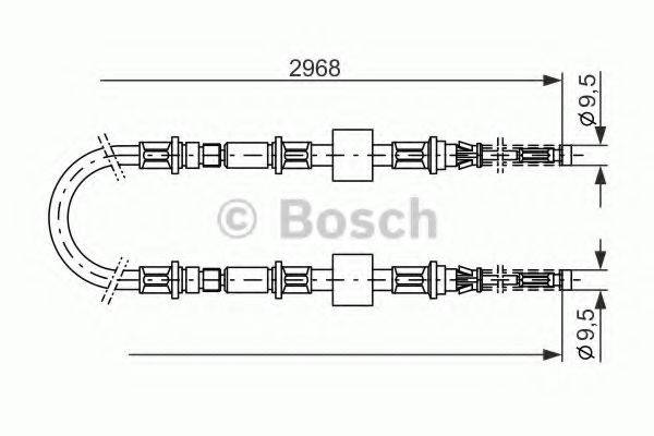 BOSCH 1987477101 Трос, стоянкова гальмівна система