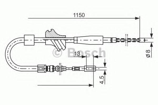 BOSCH 1987477194 Трос, стоянкова гальмівна система