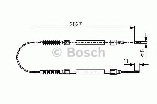 BOSCH 1987477263 Трос, стоянкова гальмівна система