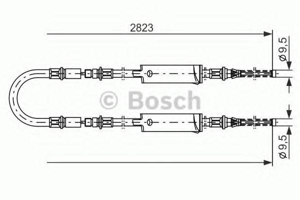 BOSCH 1987477369 Трос, стоянкова гальмівна система