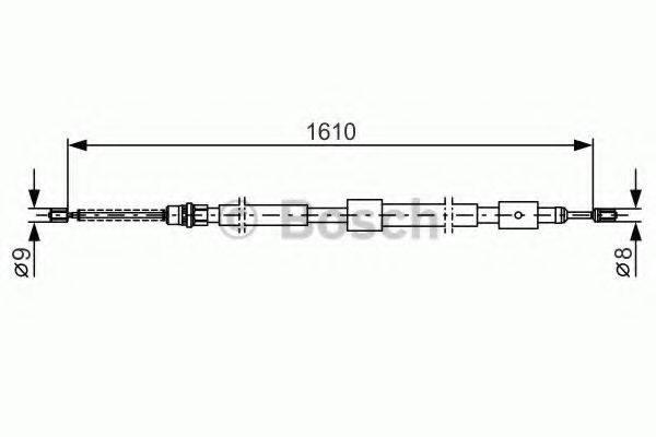 BOSCH 1987477446 Трос, стоянкова гальмівна система