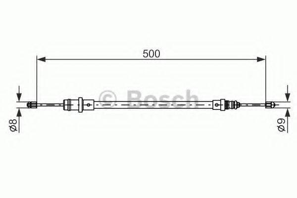 BOSCH 1987477565 Трос, стоянкова гальмівна система