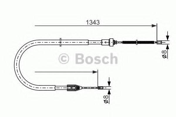 BOSCH 1987477641 Трос, стоянкова гальмівна система