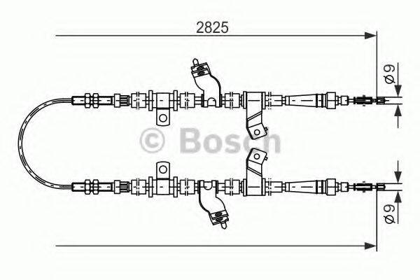 BOSCH 1987477718 Трос, стоянкова гальмівна система