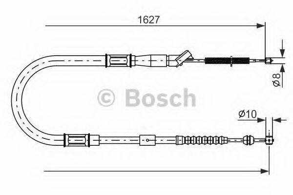 BOSCH 1987477795 Трос, стоянкова гальмівна система