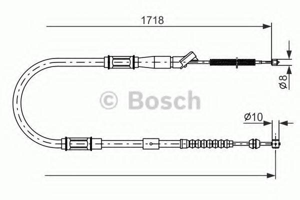 BOSCH 1987477797 Трос, стоянкова гальмівна система