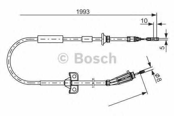 BOSCH 1987477819 Трос, стоянкова гальмівна система