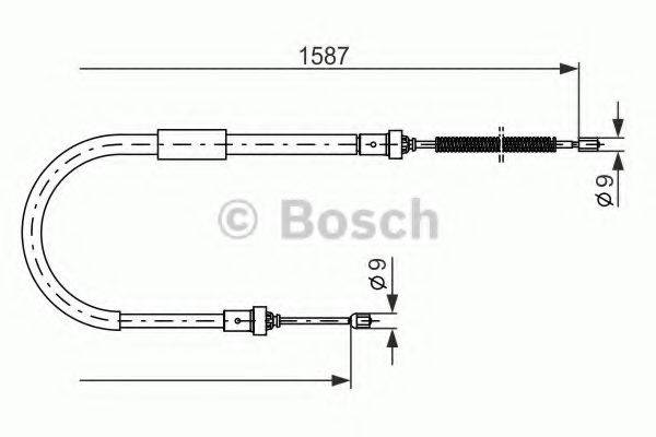 BOSCH 1987477965 Трос, стоянкова гальмівна система