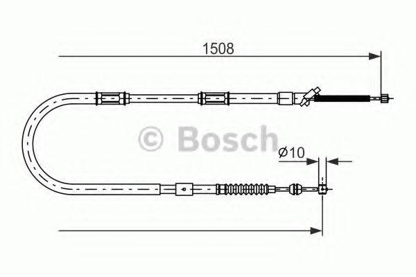 BOSCH 1987477997 Трос, стоянкова гальмівна система