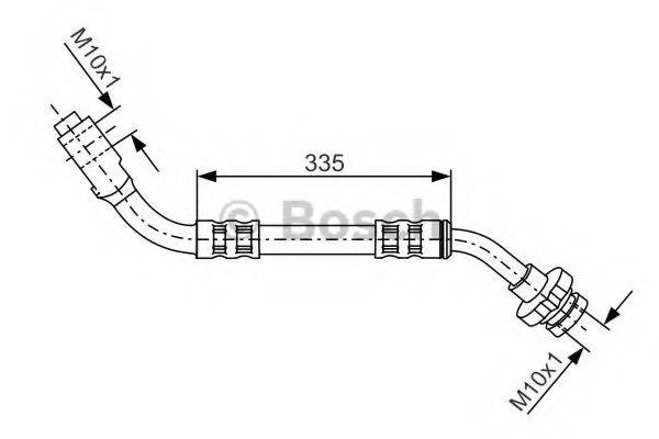 BOSCH 1987481122 Гальмівний шланг