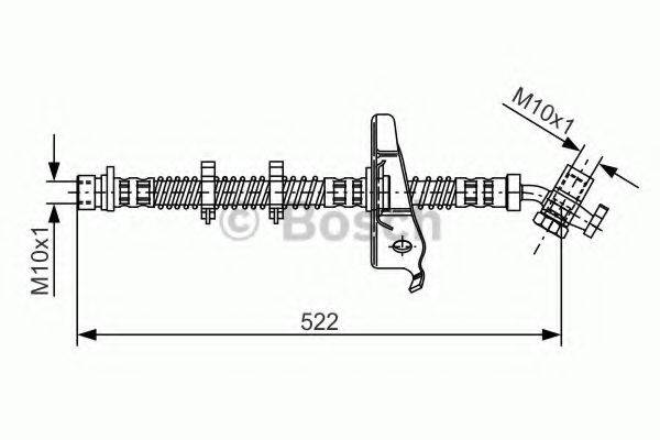 BOSCH 1987481125 Гальмівний шланг