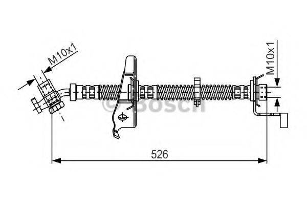 BOSCH 1987481126 Гальмівний шланг