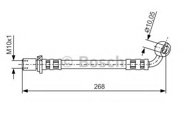 BOSCH 1987481130 Гальмівний шланг