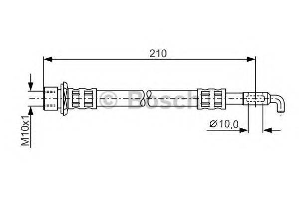 BOSCH 1987481289 Гальмівний шланг