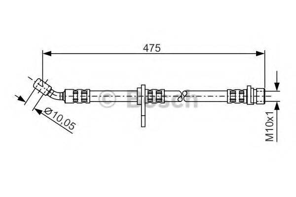 BOSCH 1987481298 Гальмівний шланг