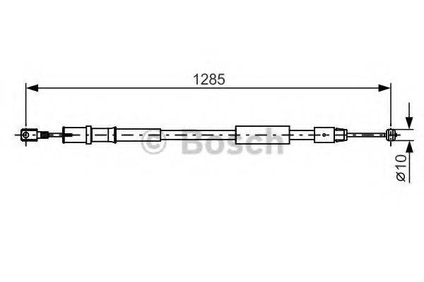 BOSCH 1987482026 Трос, стоянкова гальмівна система