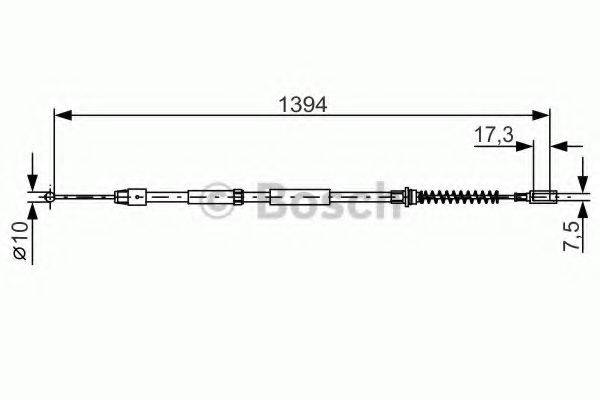 BOSCH 1987482033 Трос, стоянкова гальмівна система