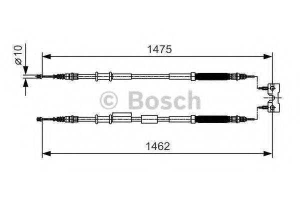 BOSCH 1987482039 Трос, стоянкова гальмівна система