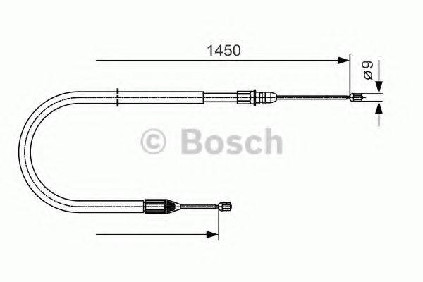 BOSCH 1987482040 Трос, стоянкова гальмівна система