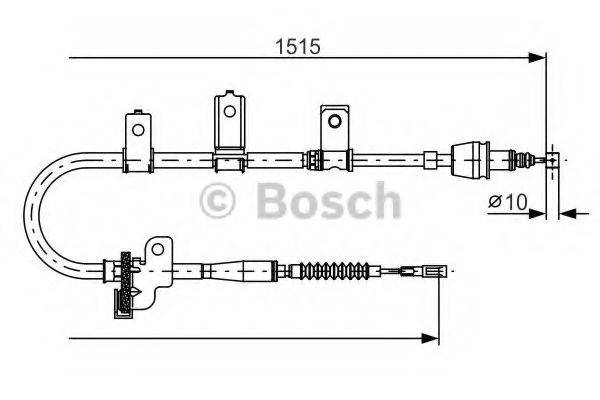 BOSCH 1987482097 Трос, стоянкова гальмівна система