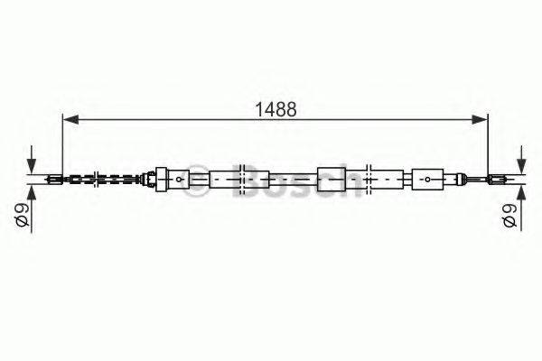 BOSCH 1987482103 Трос, стоянкова гальмівна система