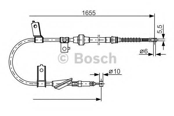 BOSCH 1987482119 Трос, стоянкова гальмівна система