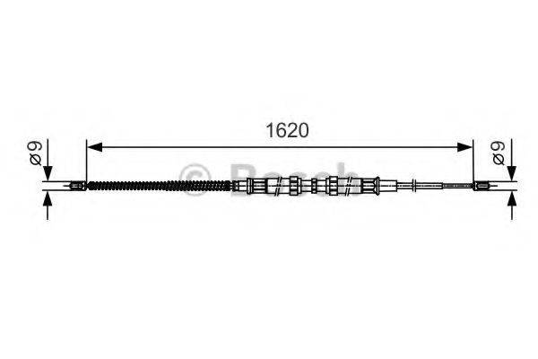 BOSCH 1987482129 Трос, стоянкова гальмівна система