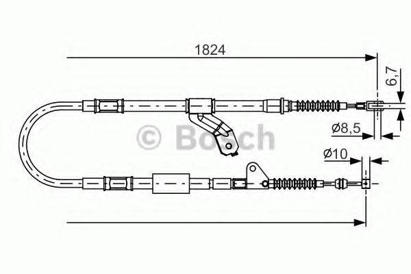 BOSCH 1987482159 Трос, стоянкова гальмівна система