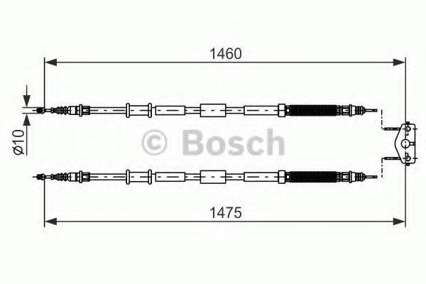 BOSCH 1987482198 Трос, стоянкова гальмівна система