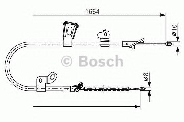 BOSCH 1987482219 Трос, стоянкова гальмівна система