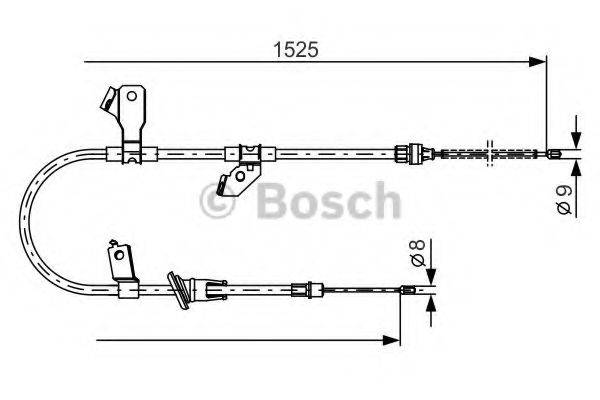 BOSCH 1987482247 Трос, стоянкова гальмівна система