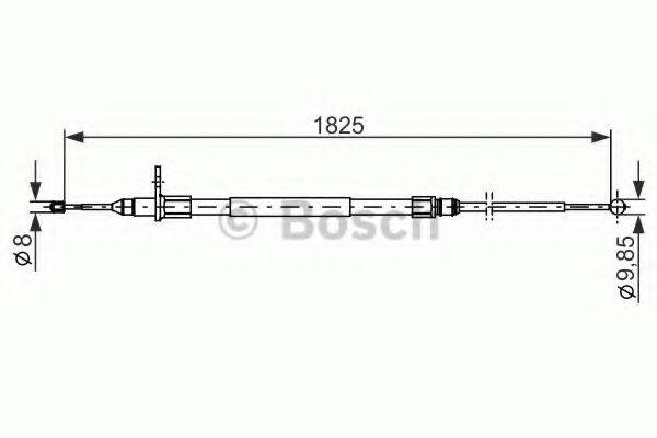 BOSCH 1987482254 Трос, стоянкова гальмівна система