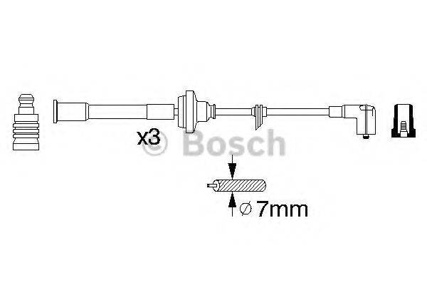 BOSCH 0356912840 Комплект дротів запалювання