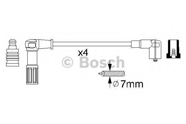 BOSCH 0356912846 Комплект дротів запалювання