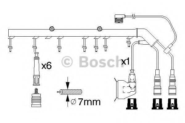 BOSCH 0986356326 Комплект дротів запалювання