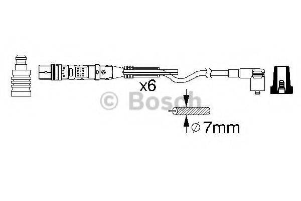 BOSCH 0986356348 Комплект дротів запалювання