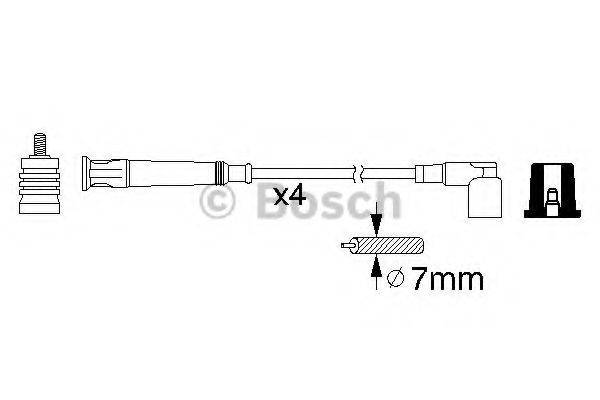 BOSCH 0986356361 Комплект дротів запалювання