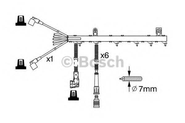 BOSCH 0986356364 Комплект дротів запалювання