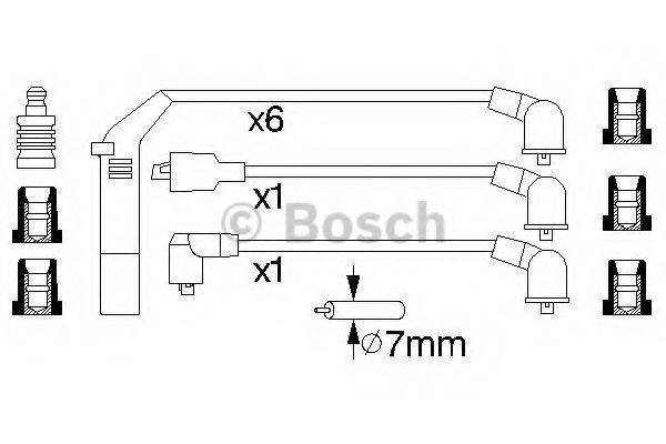 BOSCH 0986356714 Комплект дротів запалювання