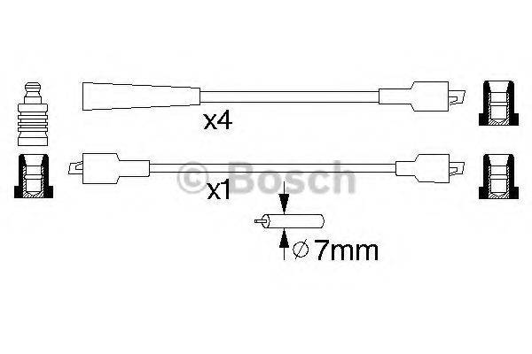 BOSCH 0986356811 Комплект дротів запалювання