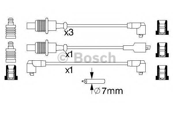 BOSCH 0986356851 Комплект дротів запалювання