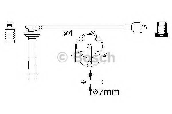 BOSCH 0986356953 Комплект дротів запалювання