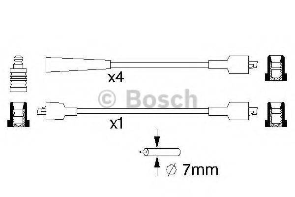 BOSCH 0986357082 Комплект дротів запалювання