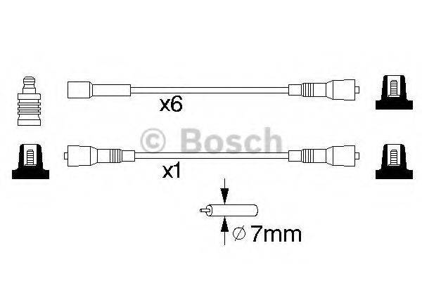 BOSCH 0986357086 Комплект дротів запалювання